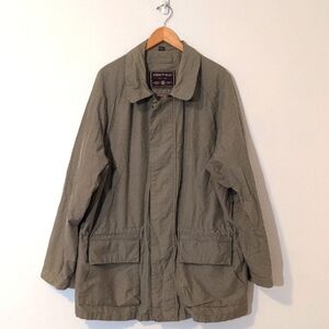 Andrew Marc Men's Olive Green Utility Trench Cotton Jacket Sz XL